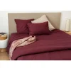 Toison d'Or Drap housse en coton Lavé (80x200 cm - Griotte) Online