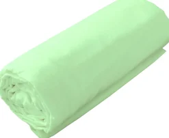Toison d'Or Drap housse en coton Lavé (80x200 cm - Vert clair)