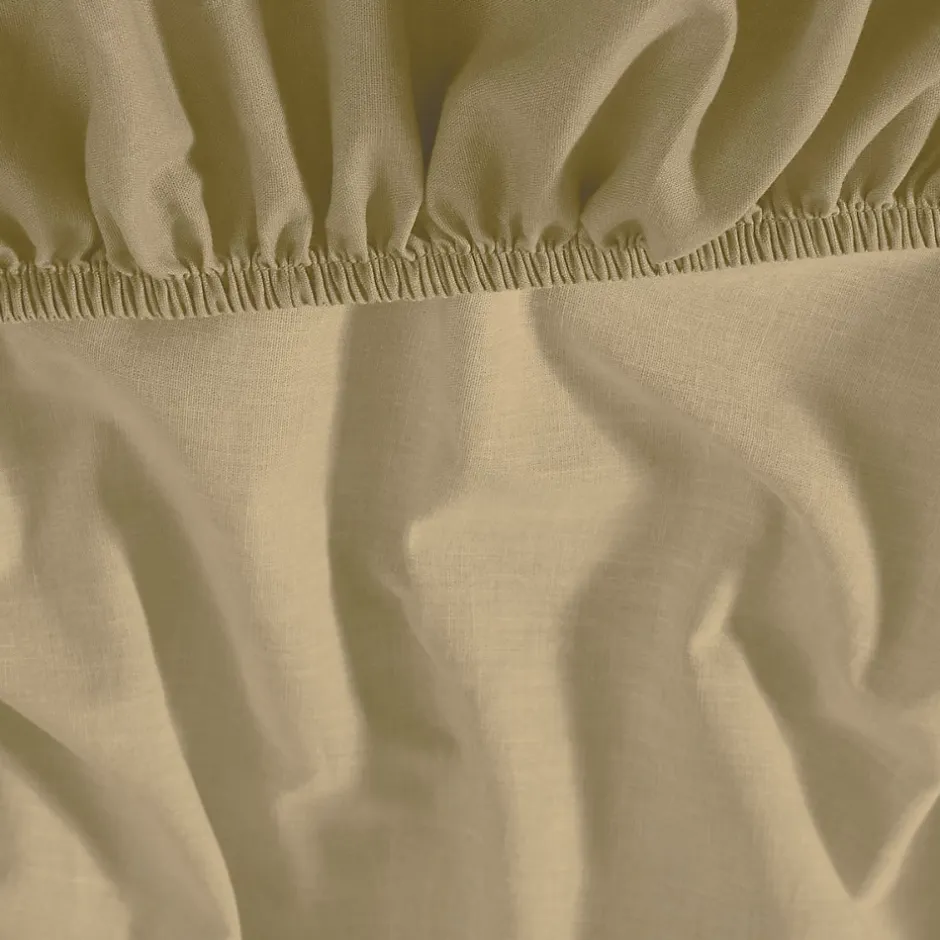 Sensei Maison Drap housse en coton lavé biologique bonnet 30 cm Corde 90x190 cm ORGANIKA Online