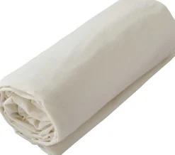 Toison d'Or Drap housse en coton Lavé (160x200 cm - Ivoire)