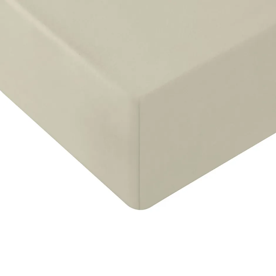 Sensei Maison Drap housse en coton lavé biologique bonnet 30 cm Ficelle 180x200 cm ORGANIKA Online