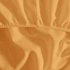 Sensei Maison Drap housse en flanelle de coton bonnet 30 cm Caramel 120x190 cm KLAPPEN