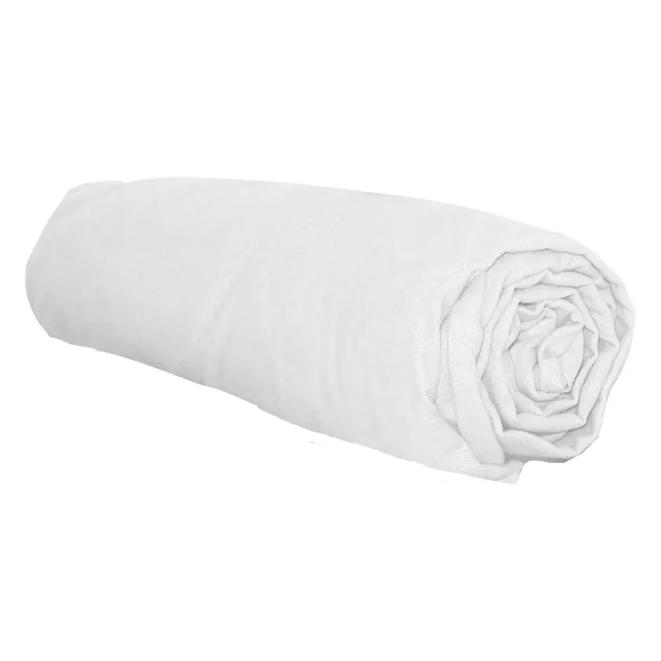 Tradilinge Drap housse en flanelle (140x190 cm - Blanc) Best