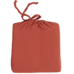 Sensei Maison Drap housse en gaze de coton bonnet 30 cm Terracota 140x200 cm LOFT Clearance