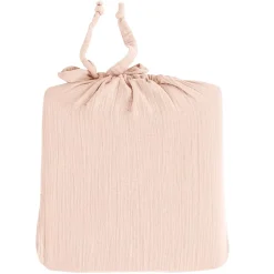 Sensei Maison Drap housse en gaze de coton bonnet 30 cm Poudre 160x200 cm LOFT Online