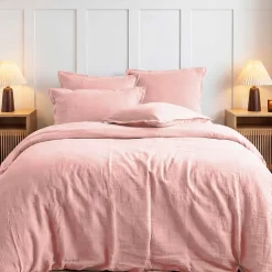 Sensei Maison Drap housse en gaze de coton bonnet 30 cm Poudre 160x200 cm LOFT Online