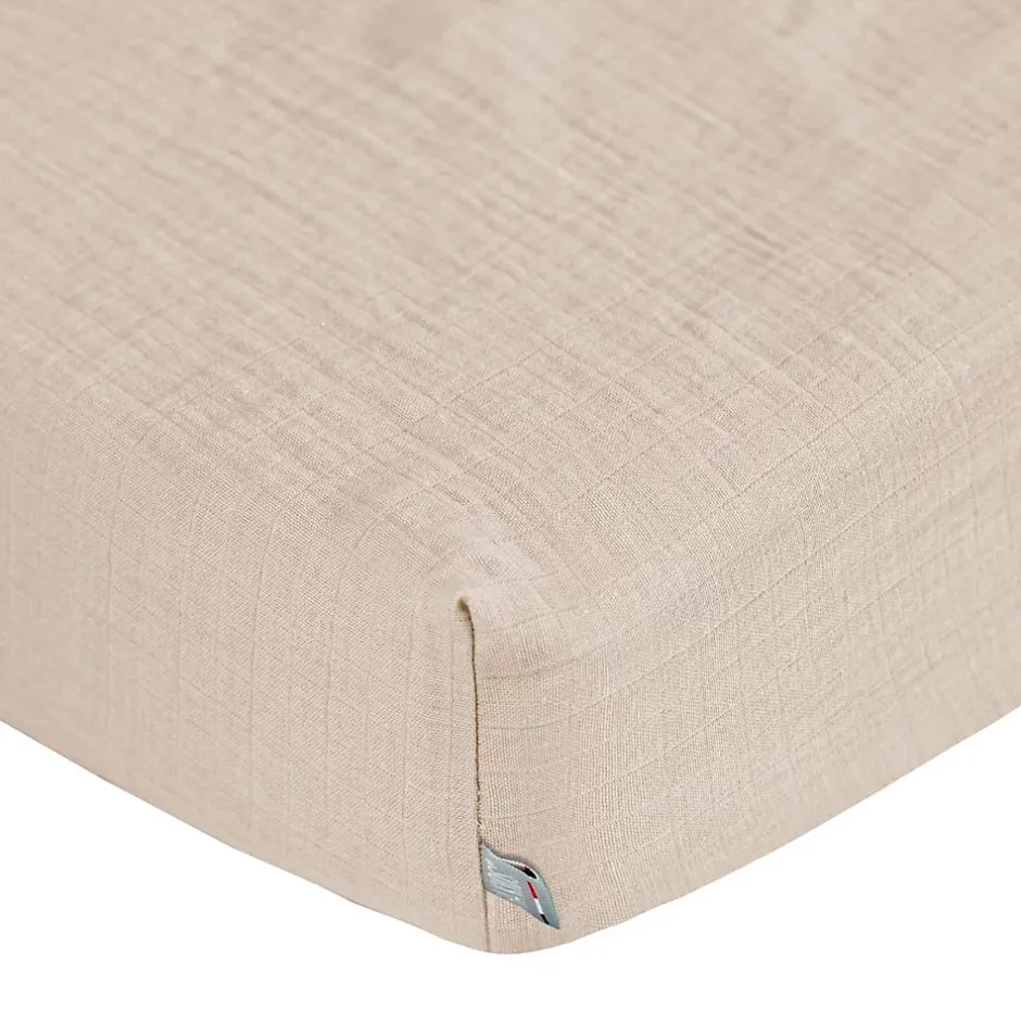 Sevira Kids Drap housse en gaze de coton à carreaux Online