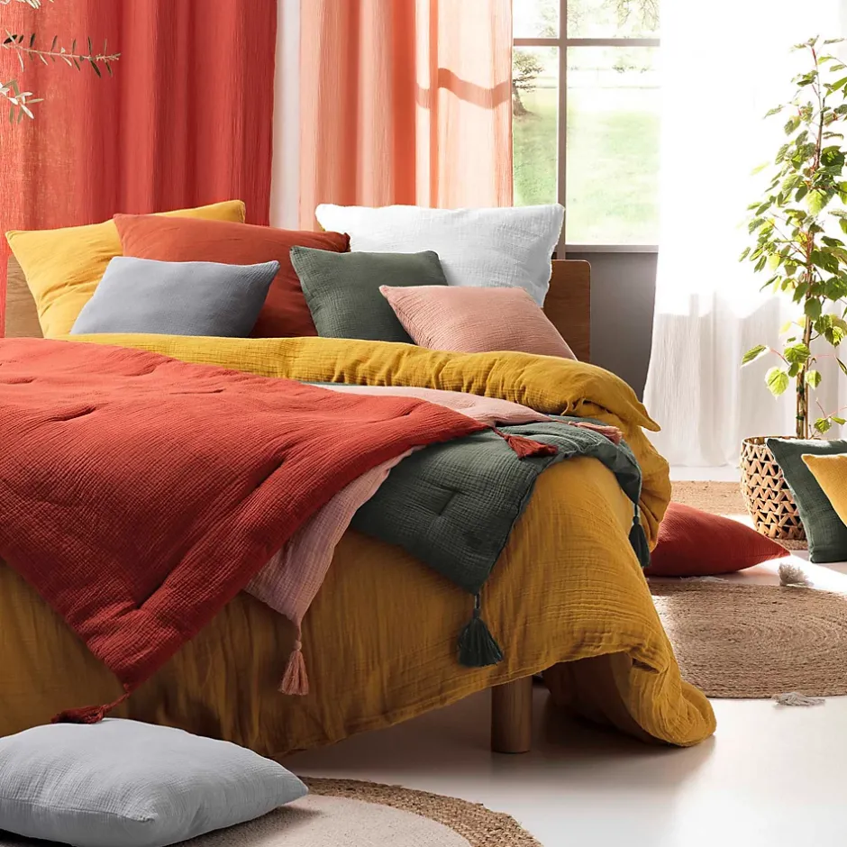 Eden Drap housse en gaze de coton Tendance uni Discount