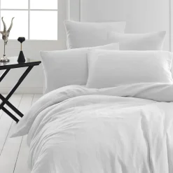 Sensei Maison Drap housse en gaze de coton bonnet 30 cm Blanc 80x200 cm LOFT
