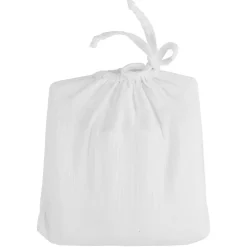 Sensei Maison Drap housse en gaze de coton bonnet 30 cm Blanc 80x200 cm LOFT