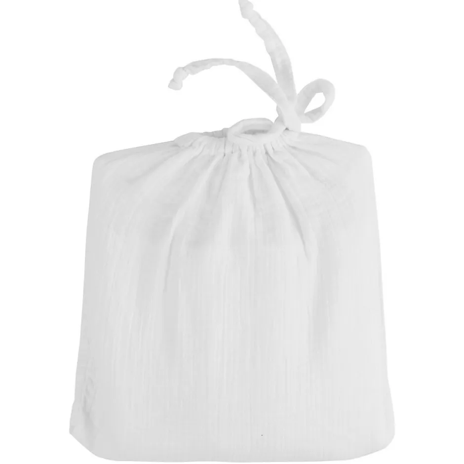 Sensei Maison Drap housse en gaze de coton bonnet 30 cm Blanc 80x200 cm LOFT