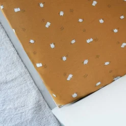 Domiva Drap housse en jersey de coton motif enfantin (70x140 cm - Bronze)