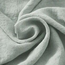 Eden Drap Housse en Lin Lavé 140 x 190 cm Caramel