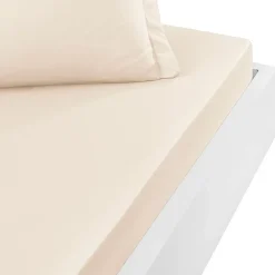 Sensei Maison Drap housse en percale de coton bonnet 30 cm Petale 200x200 cm SOFT PERCALE Sale