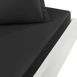 Sensei Maison Drap housse en percale de coton pour lit articulé Anthracite 160x200 cm SOFT PERCALE Online