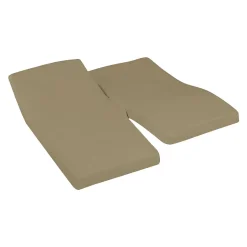 Sensei Maison Drap housse en percale de coton pour lit articulé Taupe 180x200 cm SOFT PERCALE Hot