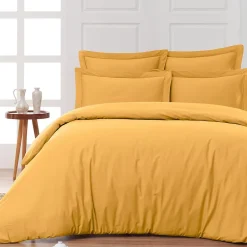 Sensei Maison Drap housse en percale de coton bonnet 30 cm Caramel 180x200 cm SOFT PERCALE Hot