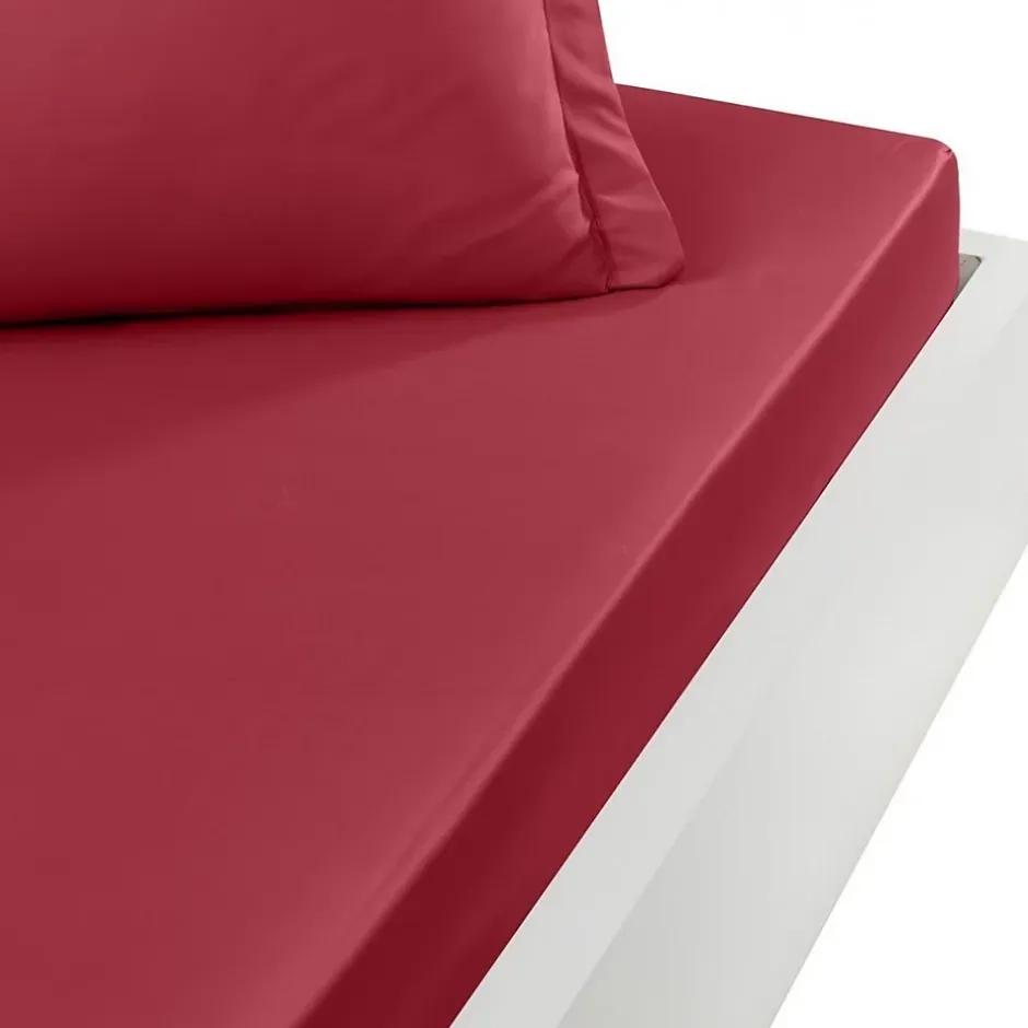 Sensei Maison Drap housse en percale de coton bonnet 30 cm Cardinal 80x200 cm SOFT PERCALE Outlet