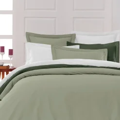 Sensei Maison Drap housse en percale de coton bonnet 30 cm Sauge 80x200 cm SOFT PERCALE Best