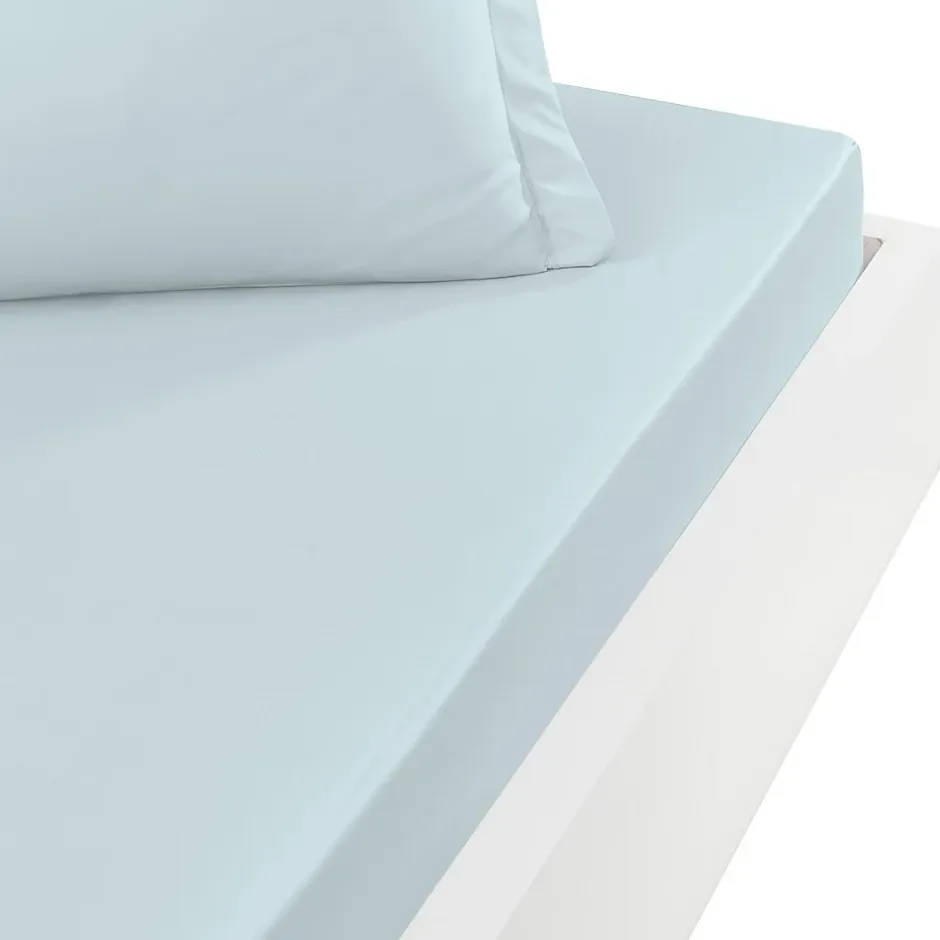 Sensei Maison Drap housse en percale de coton bonnet 30 cm Nuage 180x200 cm SOFT PERCALE Outlet