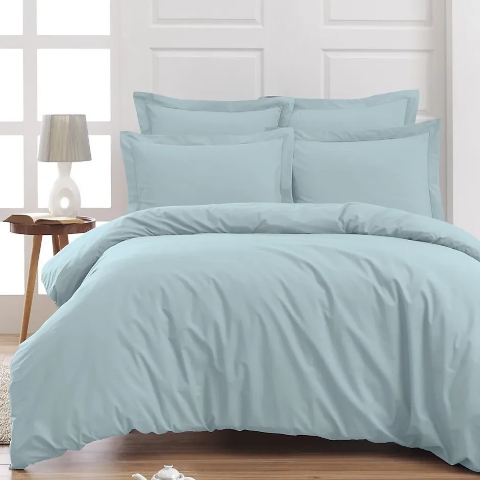 Sensei Maison Drap housse en percale de coton bonnet 30 cm Bleu Arctic 140x190 cm SOFT PERCALE Hot