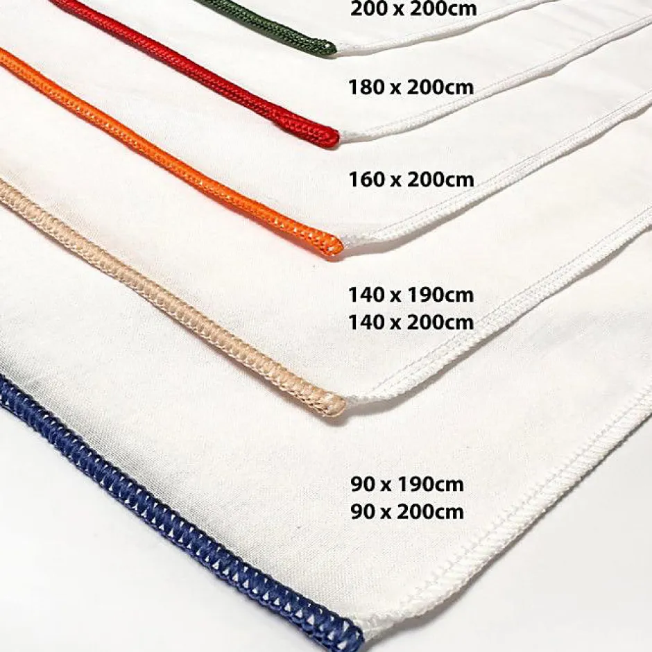 Soleil D'Ocre Drap housse en polycoton 160x200 cm PERCALE blanc, par