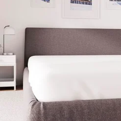 Soleil D'Ocre Drap housse en polycoton 90x200 cm PERCALE blanc, par