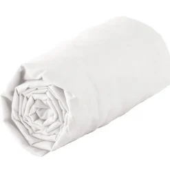 Tradilinge Drap housse en satin de coton (160x200 cm - Blanc)