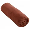 L'Effet Papillon Drap housse "Gaïa" toutes dimensions "Gaze de Coton" - Gaia Terracotta - 90 x 200 cm bonnet de 30 cm Hot