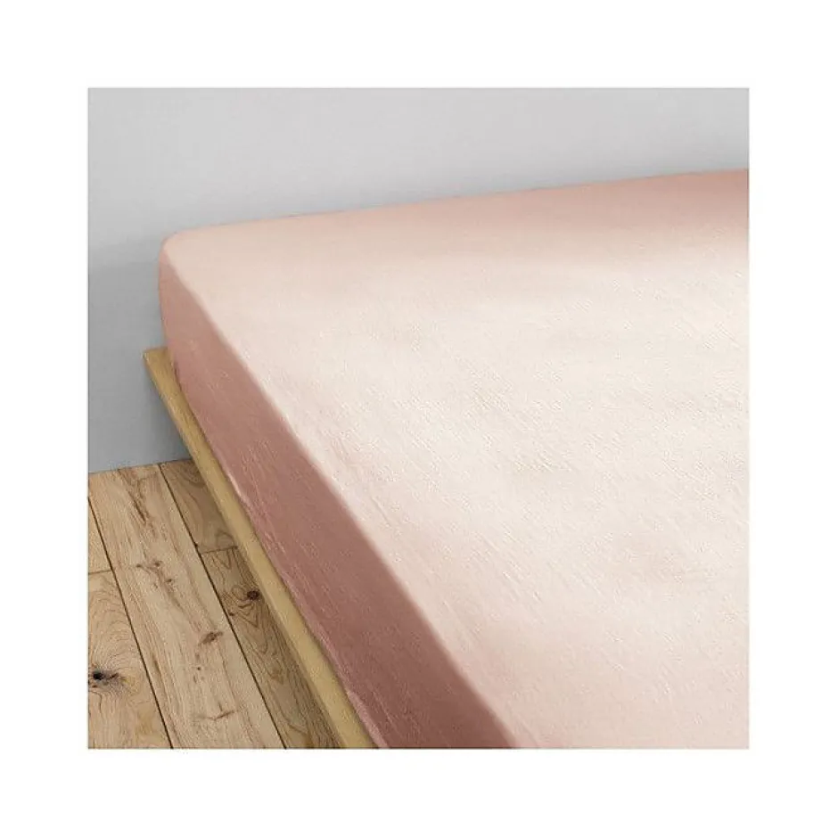 L'Effet Papillon Drap housse "Gaïa" toutes dimensions "Gaze de Coton" - Gaïa Guimauve - 140 x 190 cm bonnet de 30 cm Best