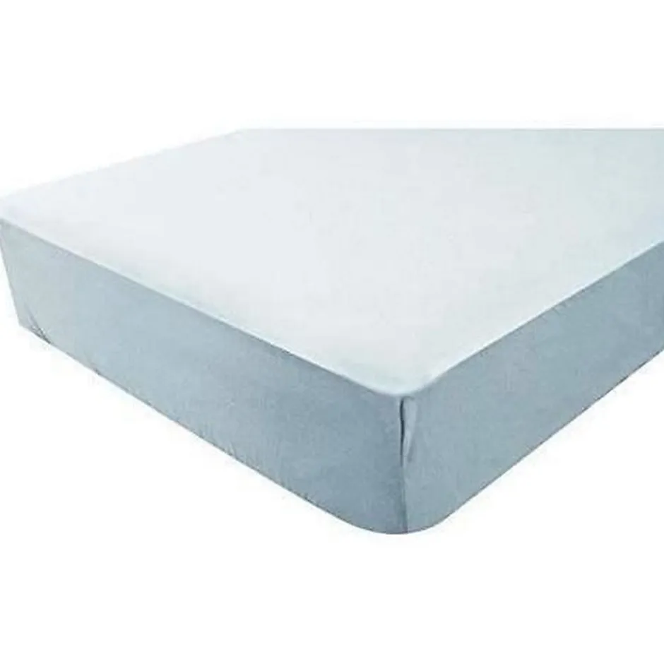 Domiva Drap housse imperméable 2 en 1 (60x120 cm - Gris Perle)