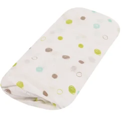 Poyet Motte Drap housse imprimé pois colorés (70x140 cm - Blanc)