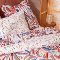 Linnea Drap housse imprimé 140x190 cm coton PERROQUET Salsa Bonnet 40 cm Sale