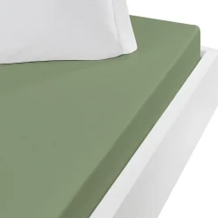 Sensei Maison Drap housse jersey coton peigné extensible bonnet 30 cm Sauge 140x190 cm MANHATTAN Best