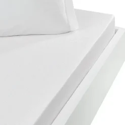 Sensei Maison Drap housse jersey coton peigné extensible bonnet 30 cm Blanc 80x200 cm MANHATTAN Hot