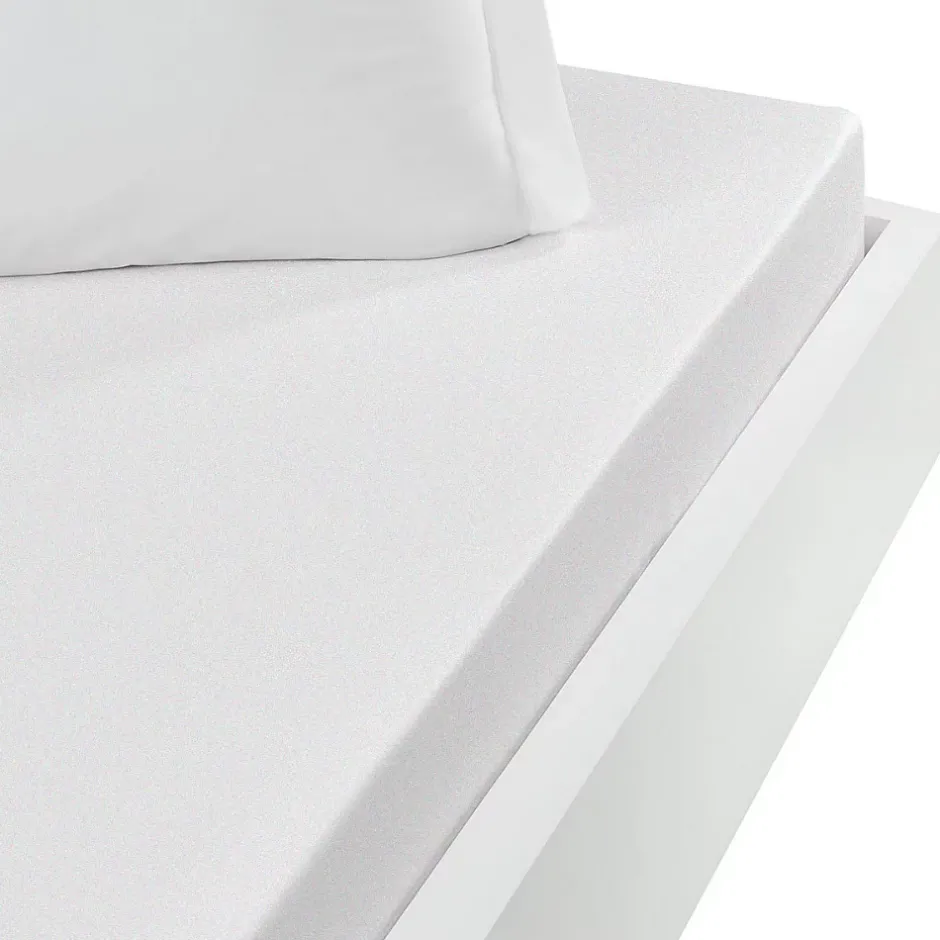 Sensei Maison Drap housse jersey coton peigné extensible bonnet 30 cm Blanc 80x200 cm MANHATTAN Hot