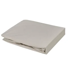 Toison d'Or Drap housse élastiqué en 100% coton peigné (180x200 cm - Gris Galet)