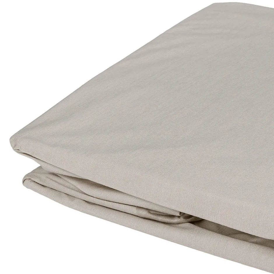 Toison d'Or Drap housse élastiqué en 100% coton peigné (180x200 cm - Gris Galet)