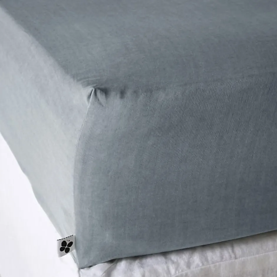 L'Effet Papillon Drap housse "Lysandre" toutes dimensions "Lyocel" - Lysandre Stone - 160 x 200 cm bonnet de 30 cm Online
