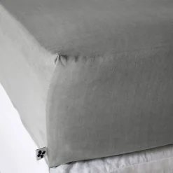 L'Effet Papillon Drap housse "Lysandre" toutes dimensions "Lyocel" - Lysandre Granit - 180 x 200 cm bonnet de 30 cm