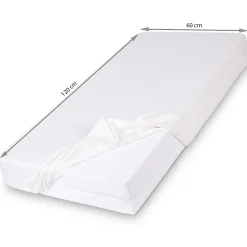 Monmobilierdesign Drap Housse Matelas Enfant Fibre Bambou Oeko-tex 60 X 120 Cm