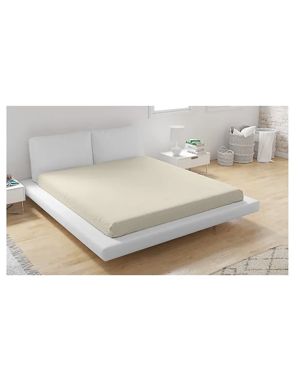 Mani Textile Drap Housse Microfibre Beige - 140x190cm Online