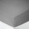 Coton Pur Drap housse "Noah" toutes dimensions "Gaze de Coton" - Noah Ardoise - 90 x 190 cm bonnet de 30 cm
