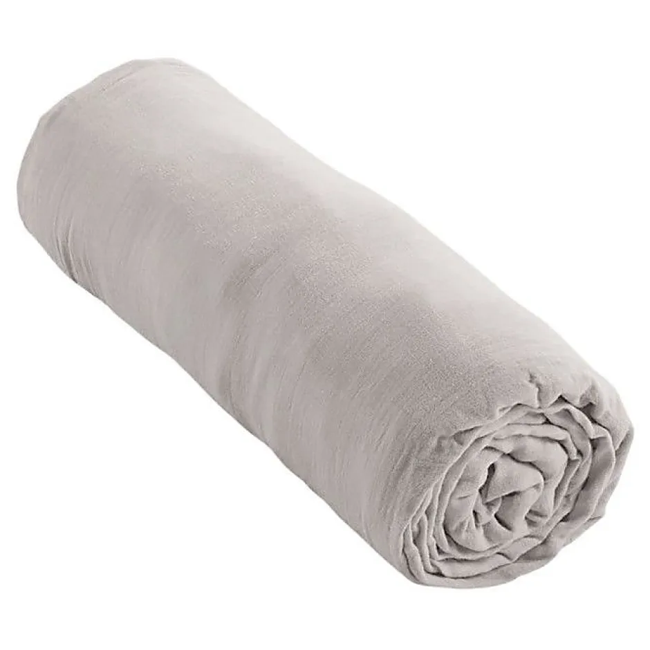 Coton Pur Drap housse "Noah" toutes dimensions "Gaze de Coton" - Noah Perle - 90 x 190 cm bonnet de 30 cm Clearance