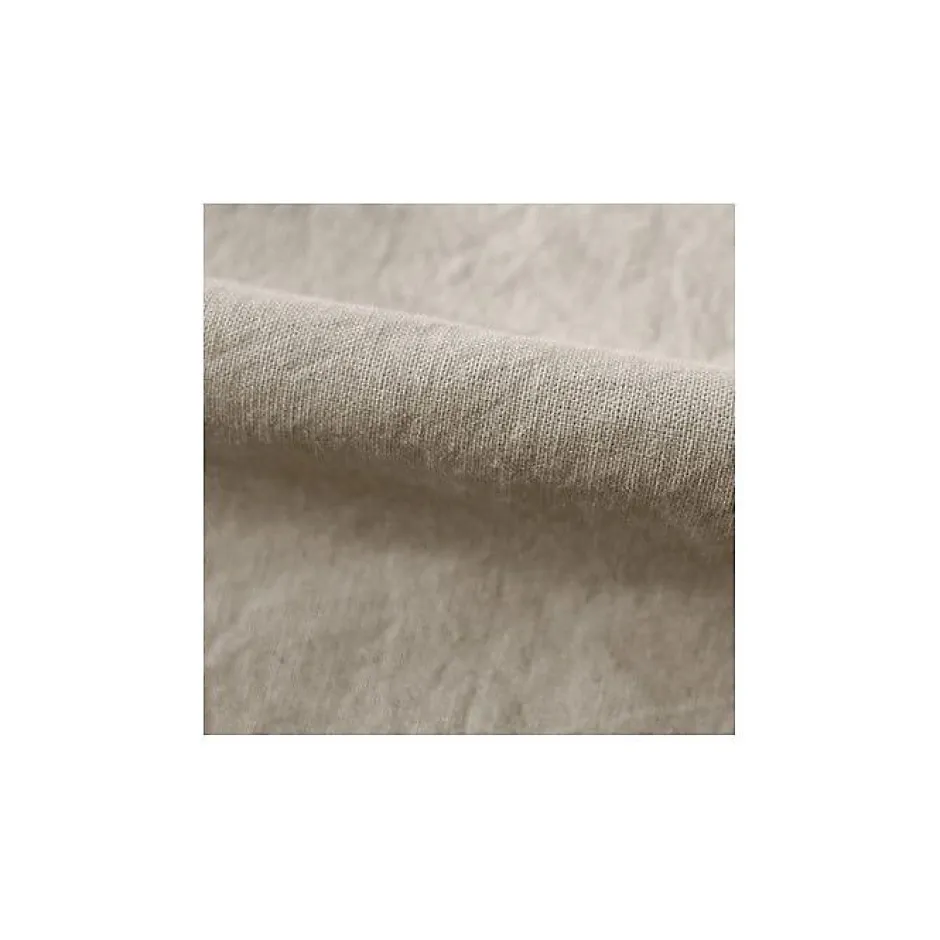 Vent Du Sud Drap housse Palace pur coton teint lavé 63 fils/cm² - Palace Lin - 140 x 190 cm bonnet de 35 cm