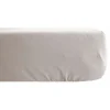 Vent Du Sud Drap housse Palace pur coton teint lavé 63 fils/cm² - Palace Naturel - 140 x 190 cm bonnet de 35 cm