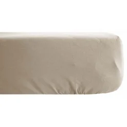 Vent Du Sud Drap housse Palace pur coton teint lavé 63 fils/cm² - Palace Lin - 160 x 200 cm bonnet de 35 cm Hot