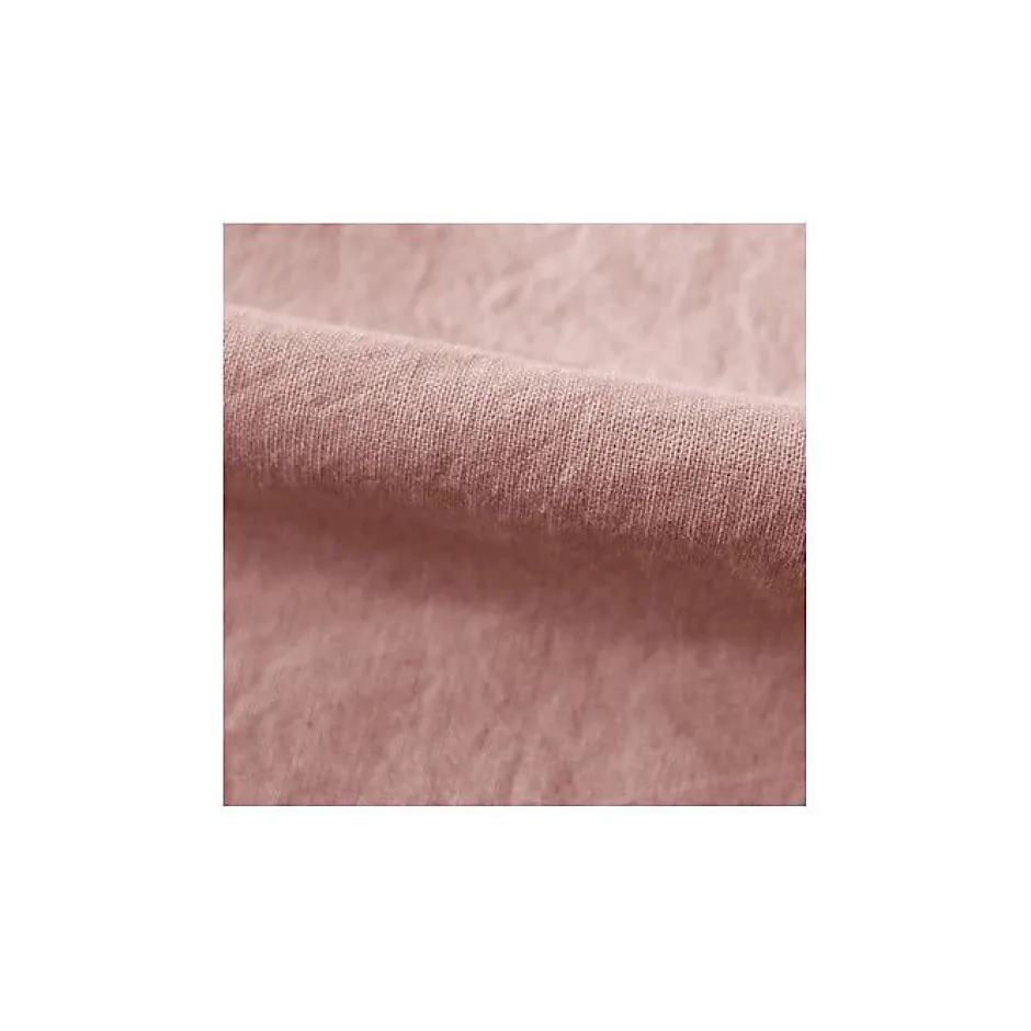 Vent Du Sud Drap housse Palace pur coton teint lavé 63 fils/cm² - Palace Rose - 140 x 190 cm bonnet de 35 cm Online