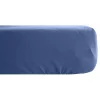 Vent Du Sud Drap housse Palace pur coton teint lavé 63 fils/cm² - Palace Indigo - 180 x 200 cm bonnet de 35 cm New