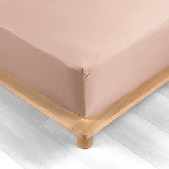 Douceur D'Intérieur Drap Housse Percale Bonnet 30 Cm 200x160cm Rose